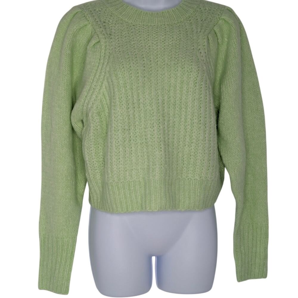 Topshop Pale Green Chunky Knit Sweater Size 4-6 - Picture 9 of 9